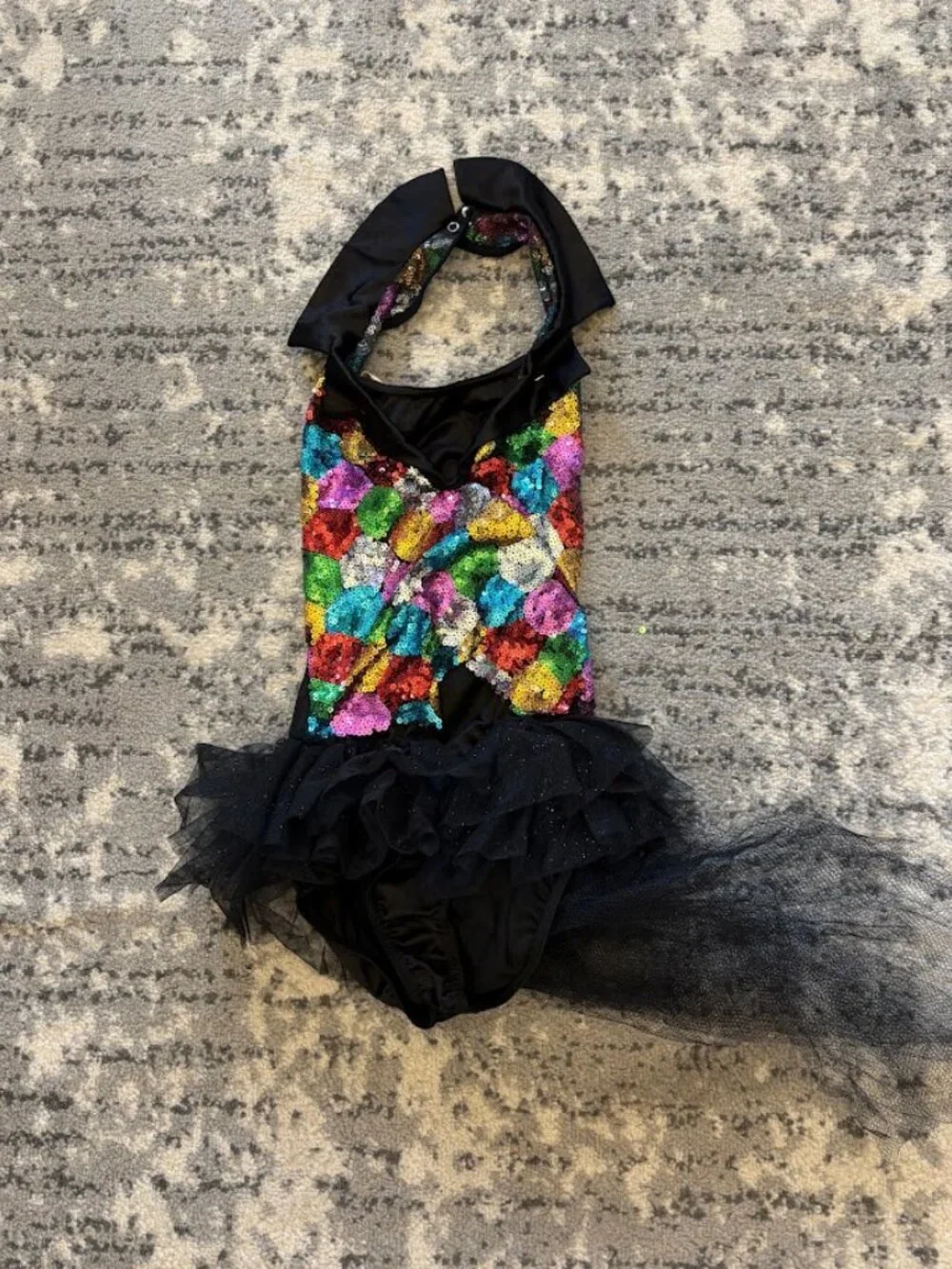 7 Piece Black Jazz/Tap Dance Costume Lot: Multiple Sizes